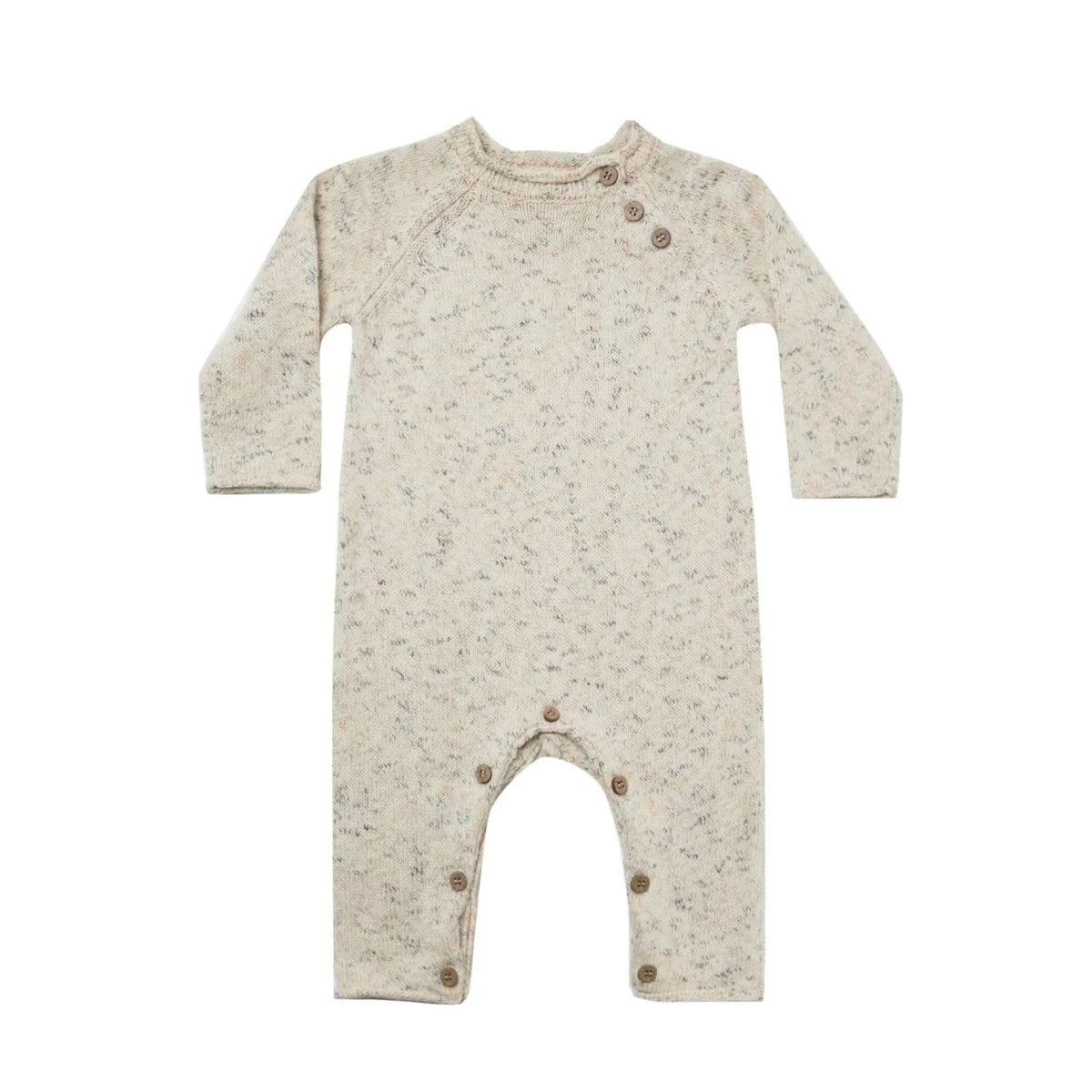 Quincy Mae - Speckled Knit Jumpsuit - Natural