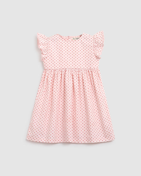 ALEX&ANT Love Dress Polka Dot Pink/Red