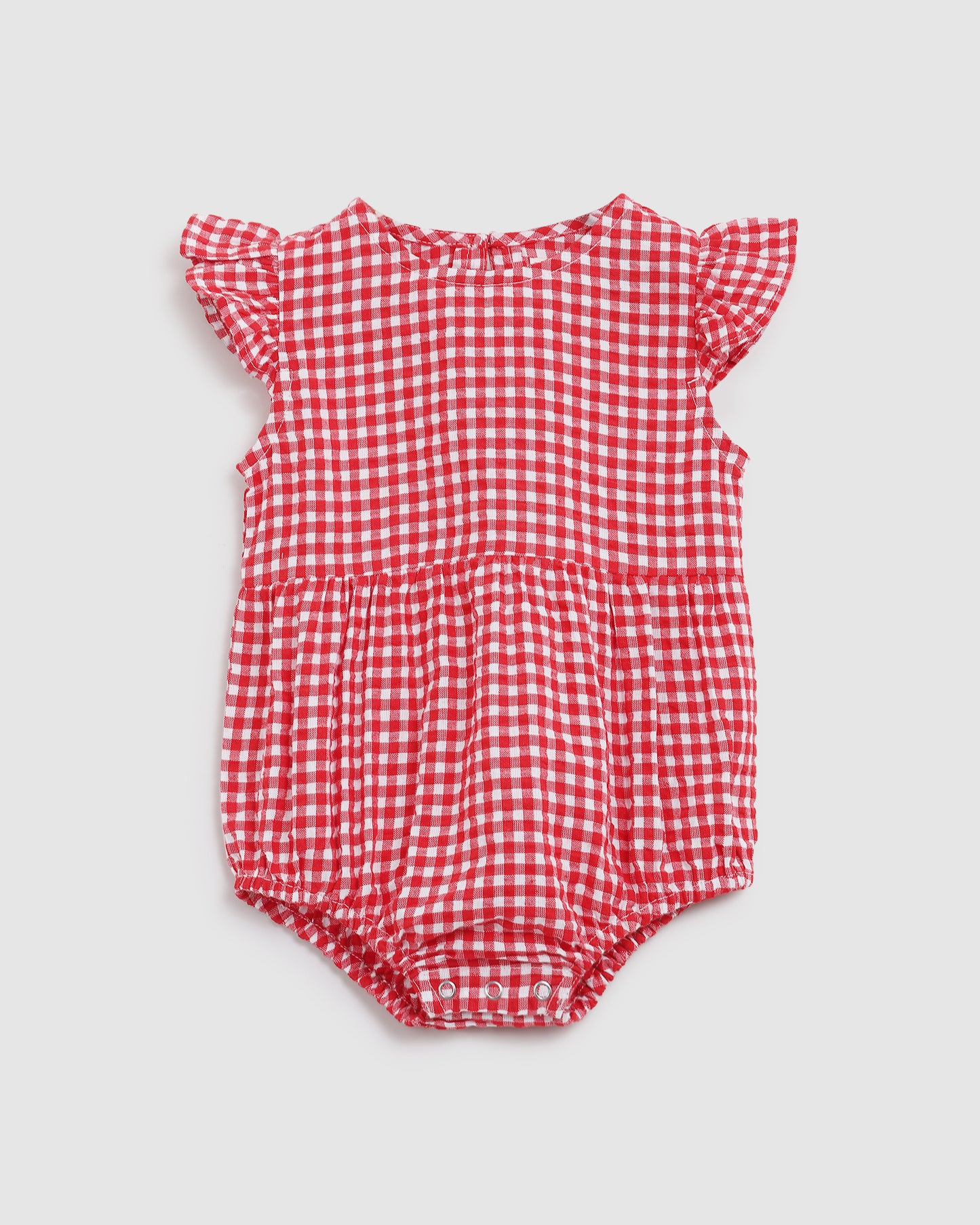 ALEX&ANT Tilla Playsuit Red and White Gingham