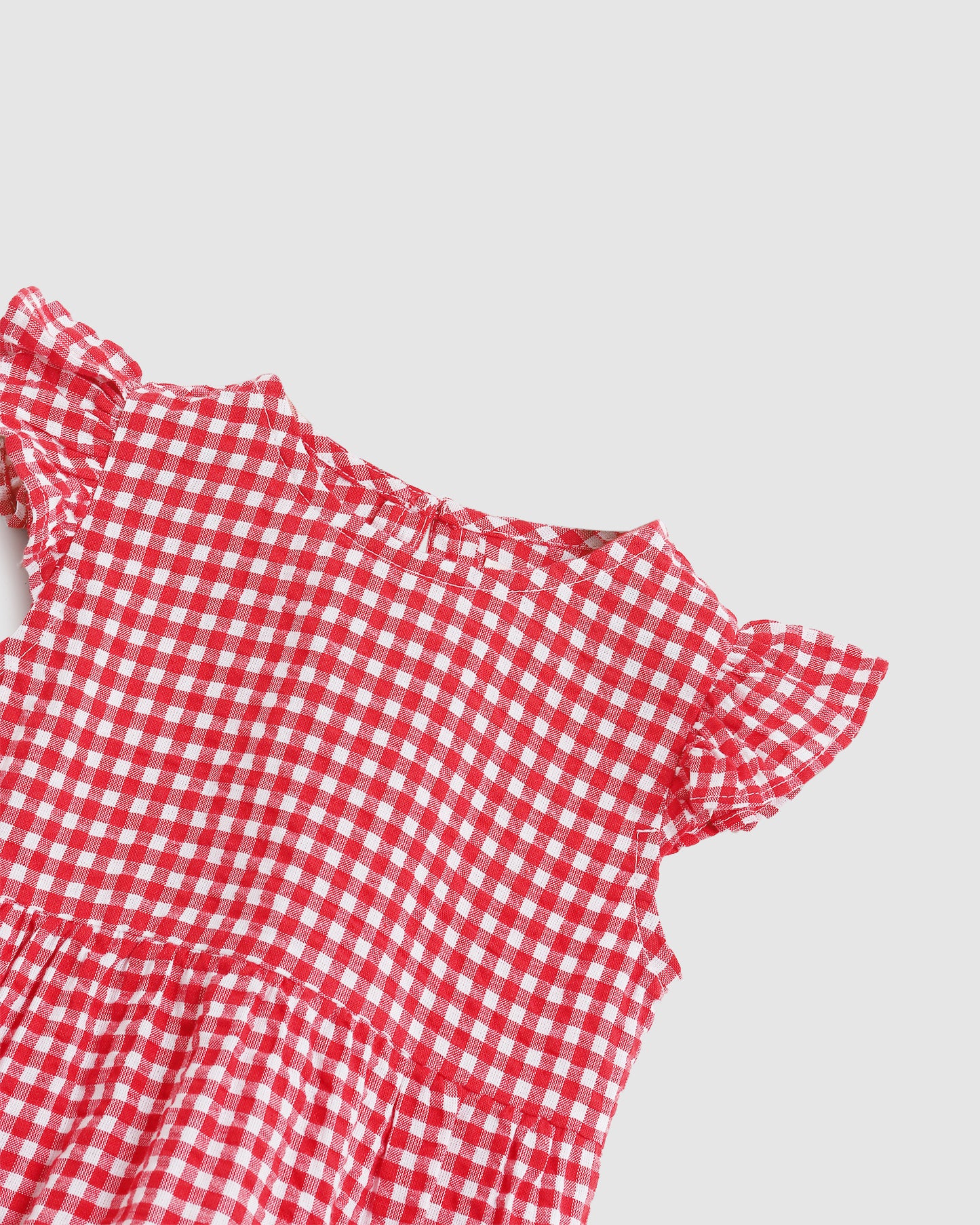 ALEX&ANT Tilla Playsuit Red and White Gingham