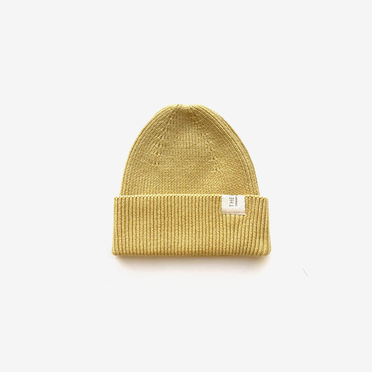 The Rest - Organic Cotton Rib Beanie -  Buttercup
