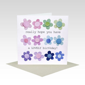 Rhicreative Greeting Card - Really hope you have a lovely birthday
