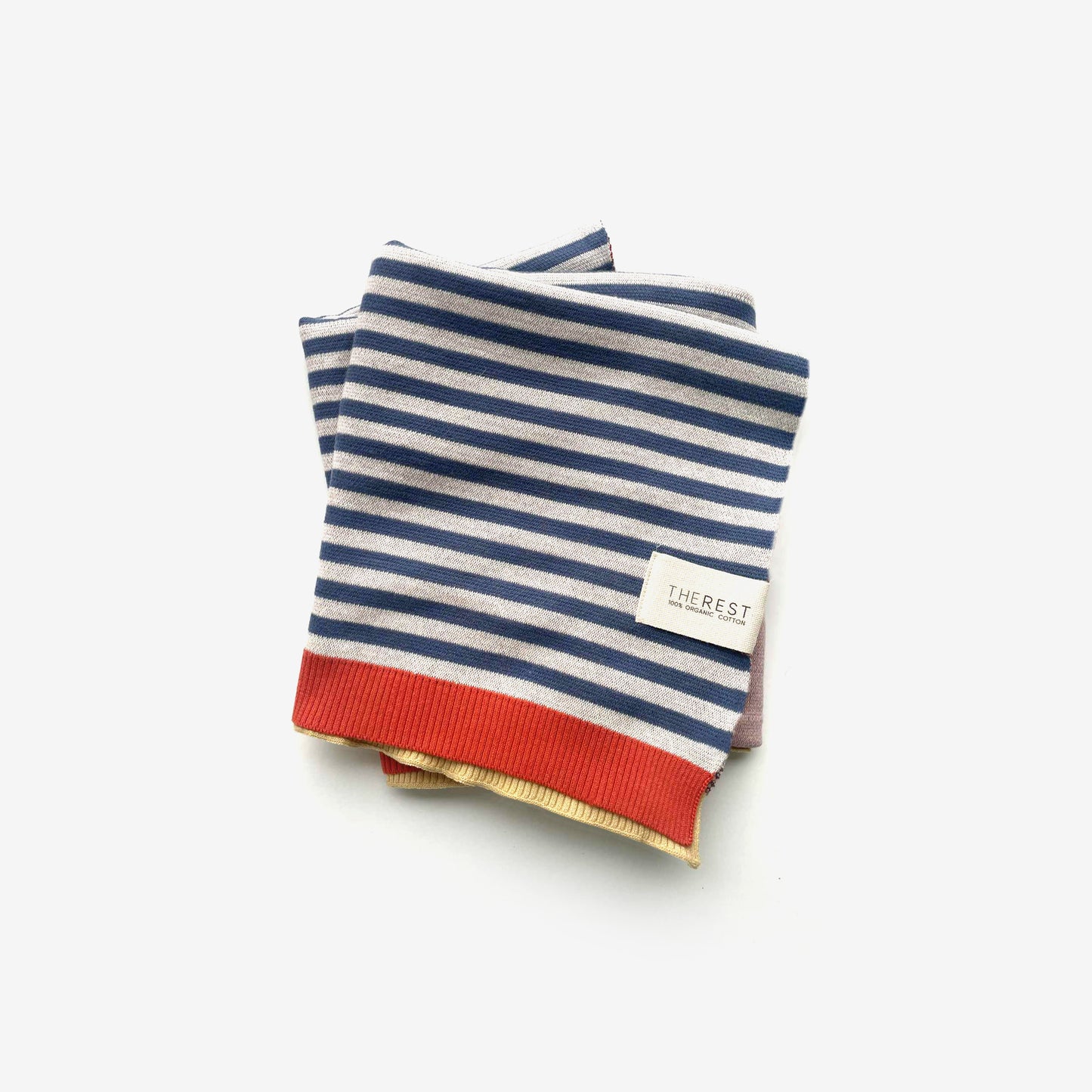The Rest - Organic Cotton Knit Blanket - Colour Block