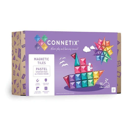 Connetix - Pastel 64 Piece Starter Pack