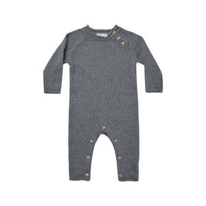 Quincy Mae - Cozy Heather Knit Jumpsuit - Navy