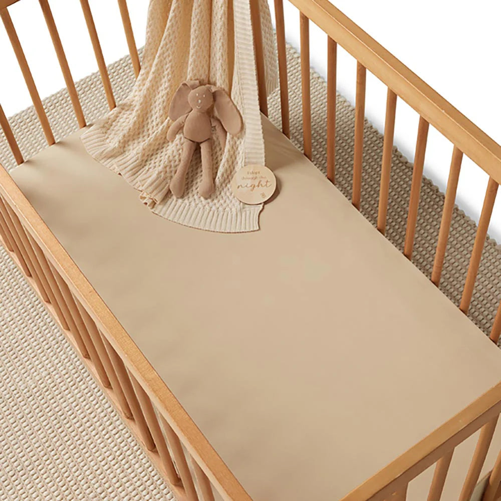 Snuggle Hunny Organic Cot Sheet Pebble