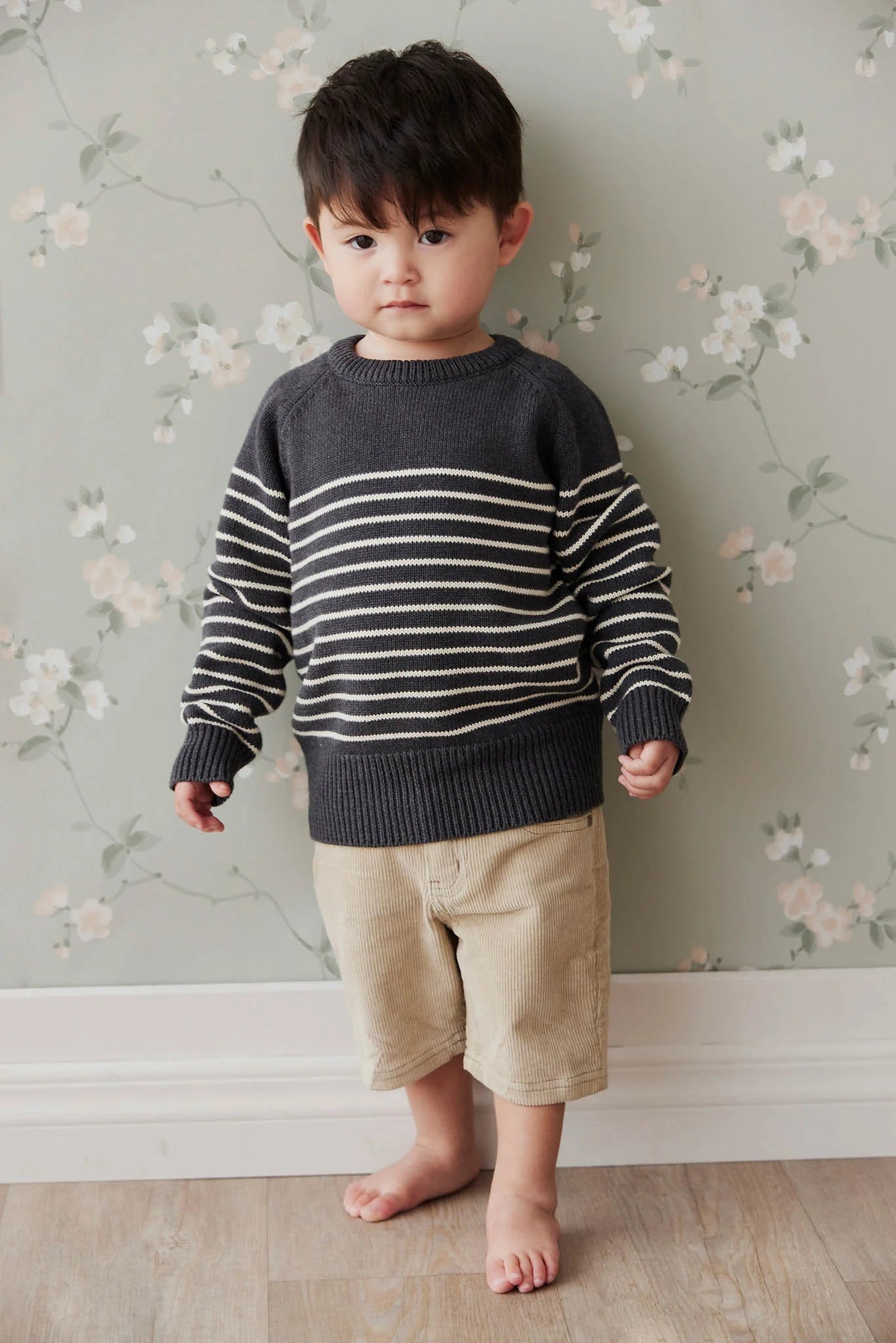 Jamie Kay Elias Jumper Lava Smoke Elias Stripe