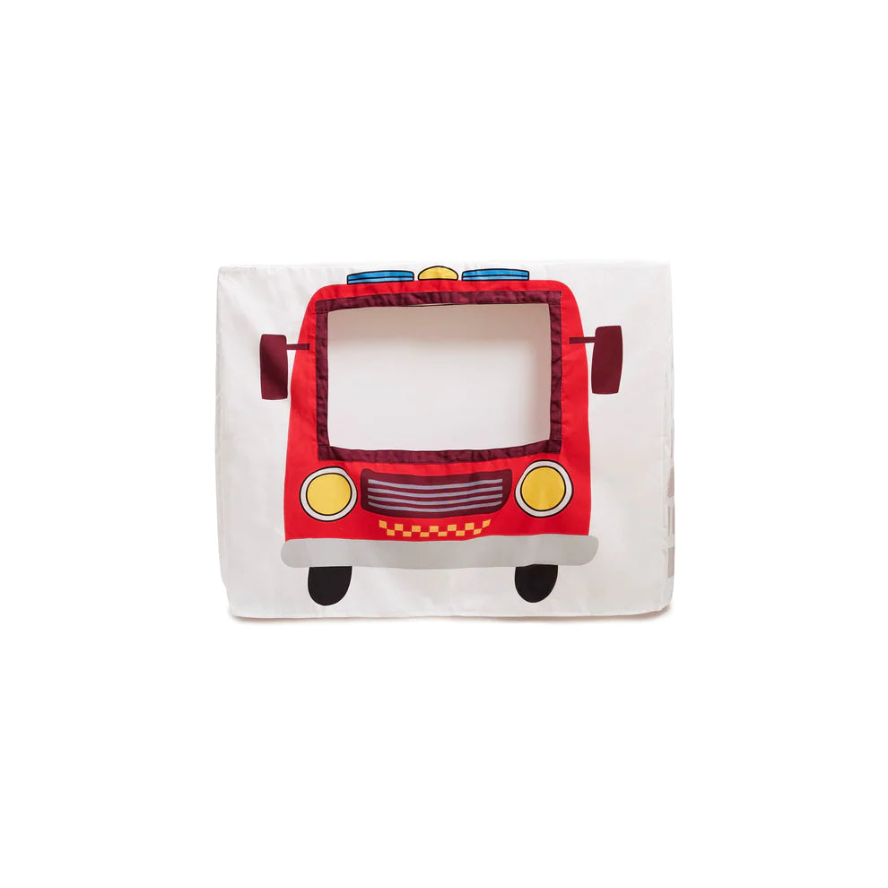 Petite Maison Play - FireTruck and Station Table Tent Cubby