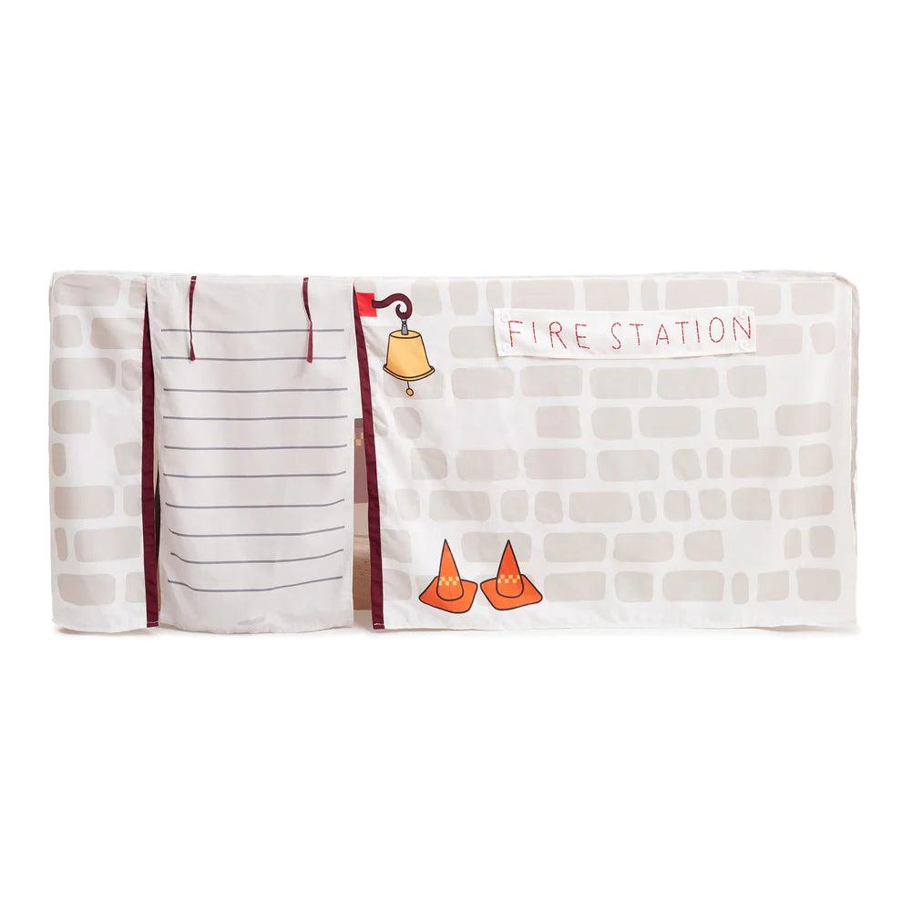 Petite Maison Play - FireTruck and Station Table Tent Cubby