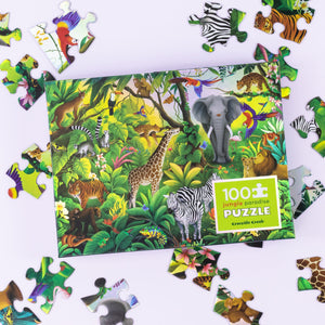 Crocodile Creek Jungle Paradise Puzzle 100pce