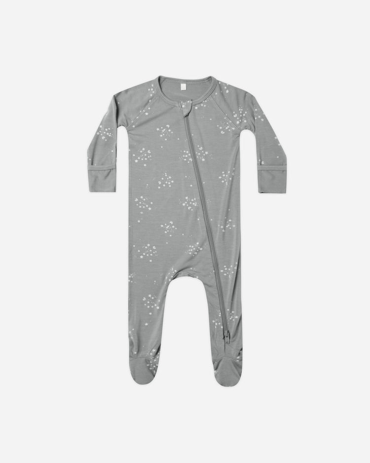 Quincy Mae Bamboo Zip Footie - Twinkle