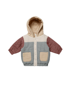 Quincy Mae - Hooded Woven Jacket Block
