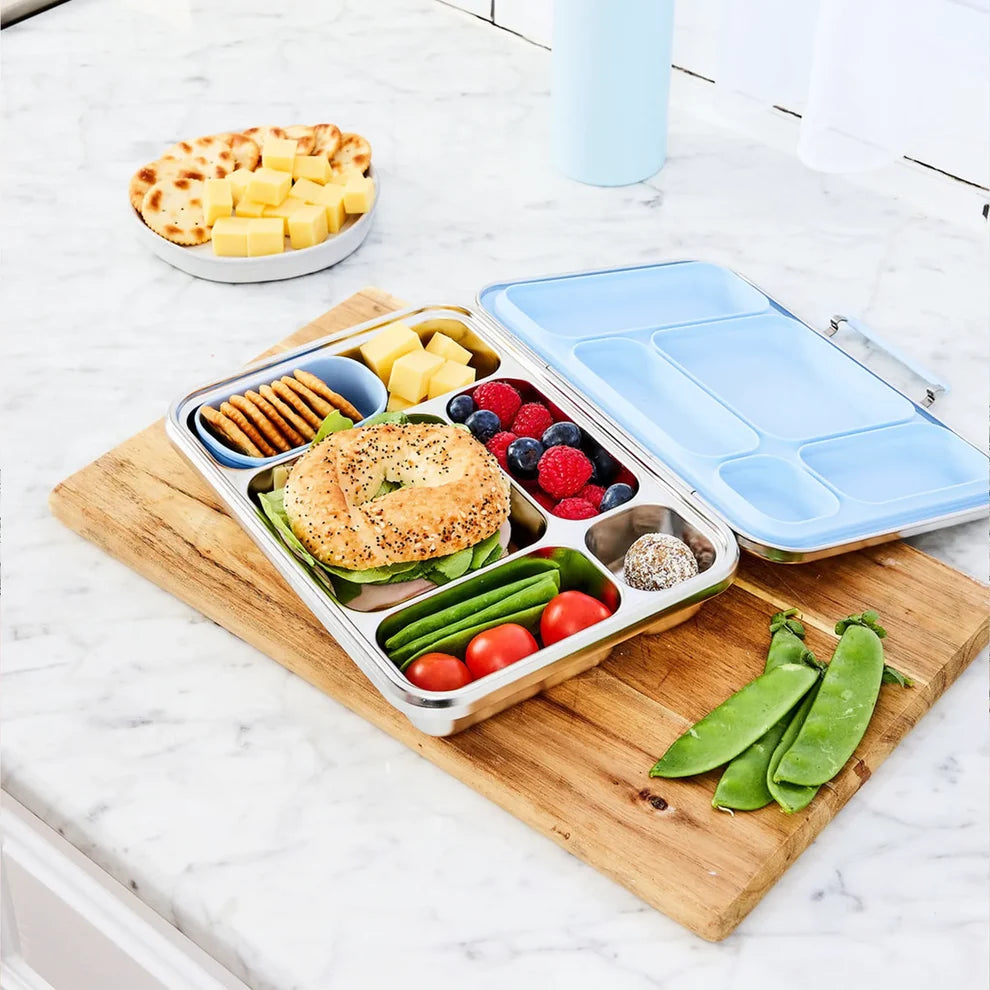 New EcoCocoon V2 Bento Lunch Box 5 - Leak Proof - Blueberry