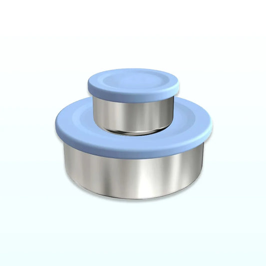 EcoCocoon Stainless Steel Snack Pots - Blueberry