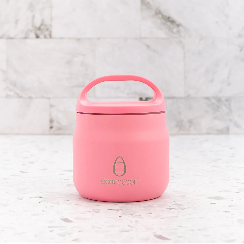 EcoCocoon Insulated Food Jar - Pink Rose