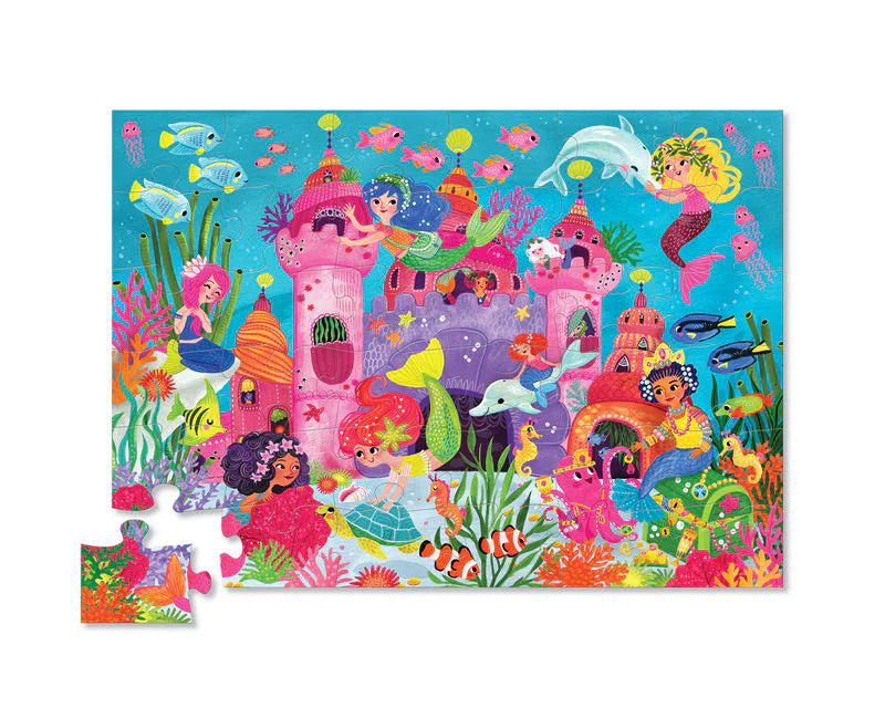 Crocodile Creek Floor Puzzle 36pce - Mermaid Palace