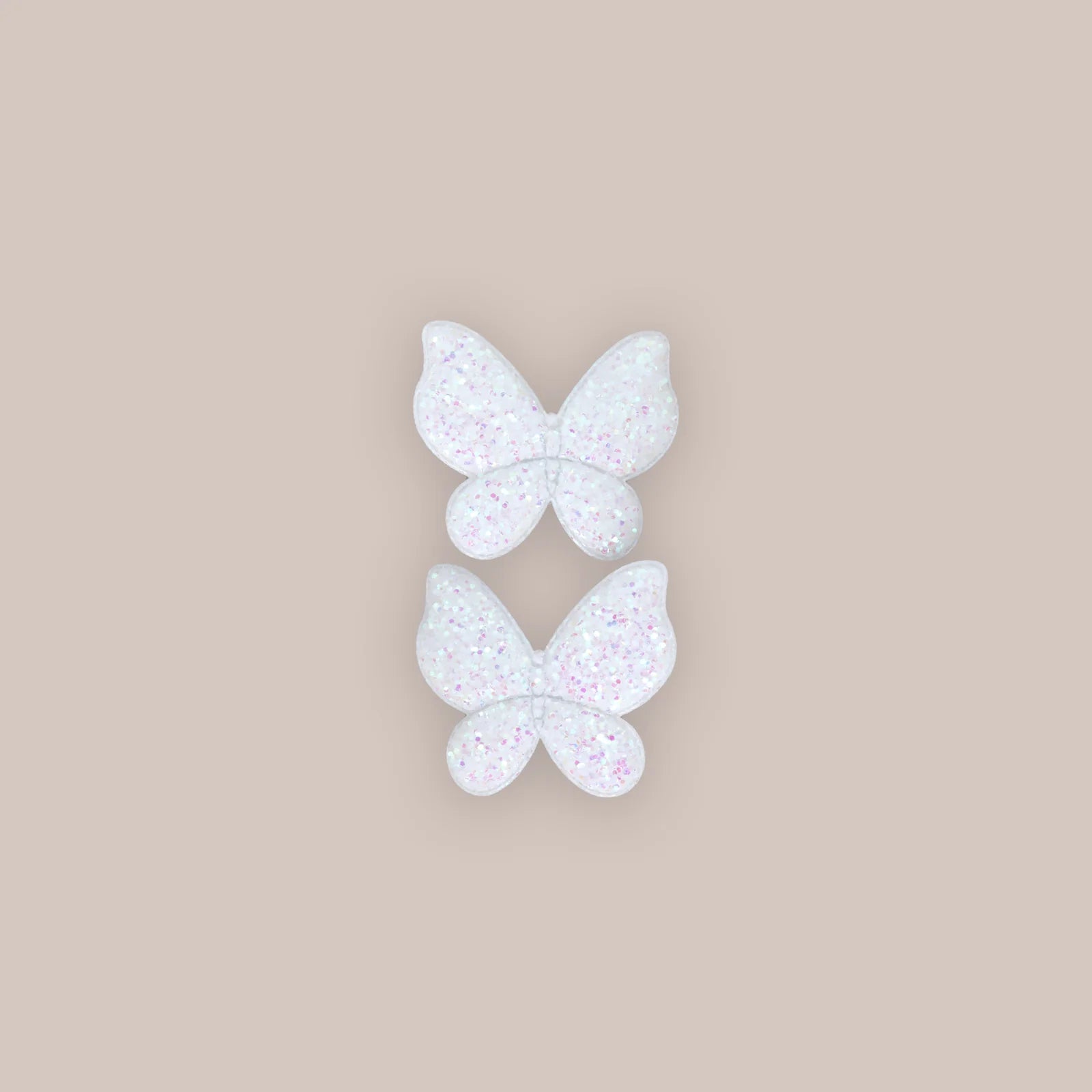 Little Marshmallow Clip - Pigtail Petite Opal Glitter Butterfly