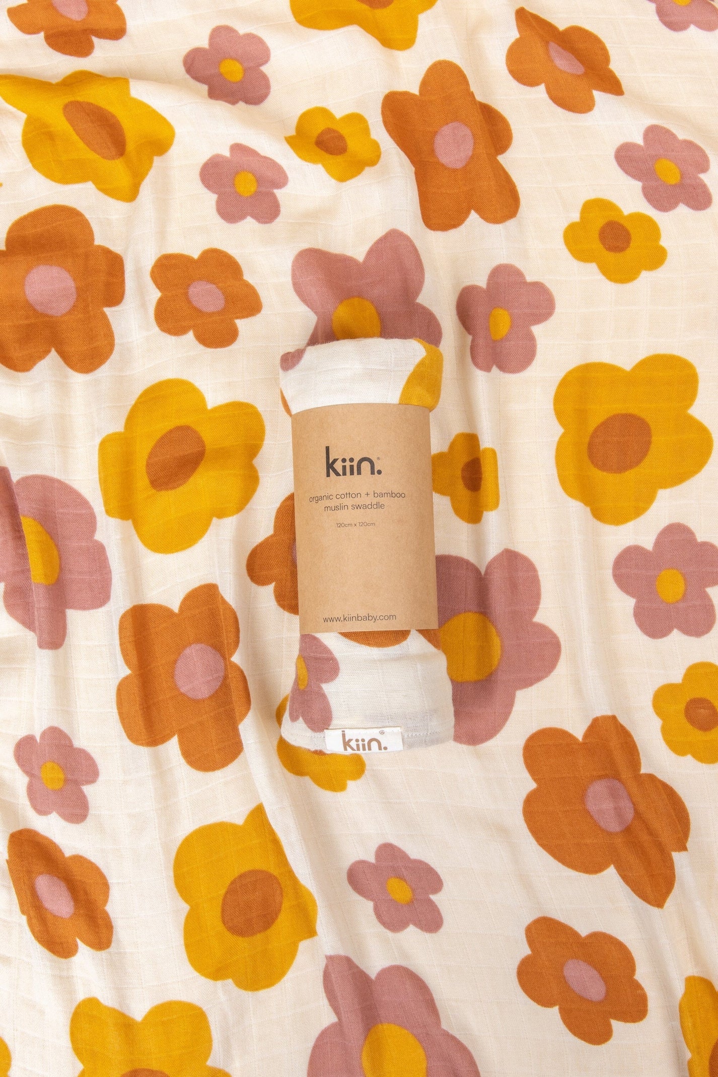 Kiin  Cotton & Bamboo Muslin Swaddle