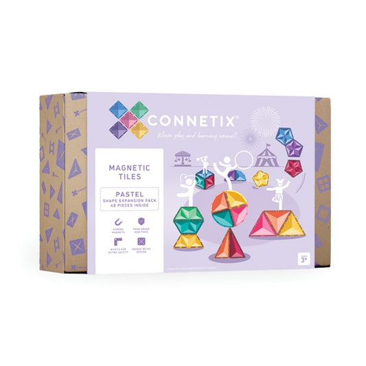 Connetix - Pastel 48 Piece Shape Expansion Pack