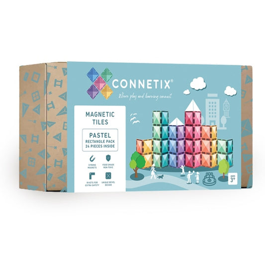 Connetix - Pastel 24 Piece Rectangle Pack