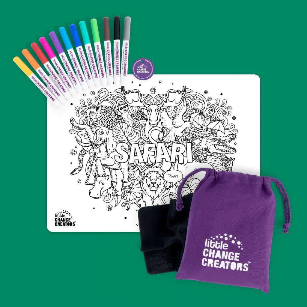 Little Change Creators - Re Fun Able Colouring Sets Safari