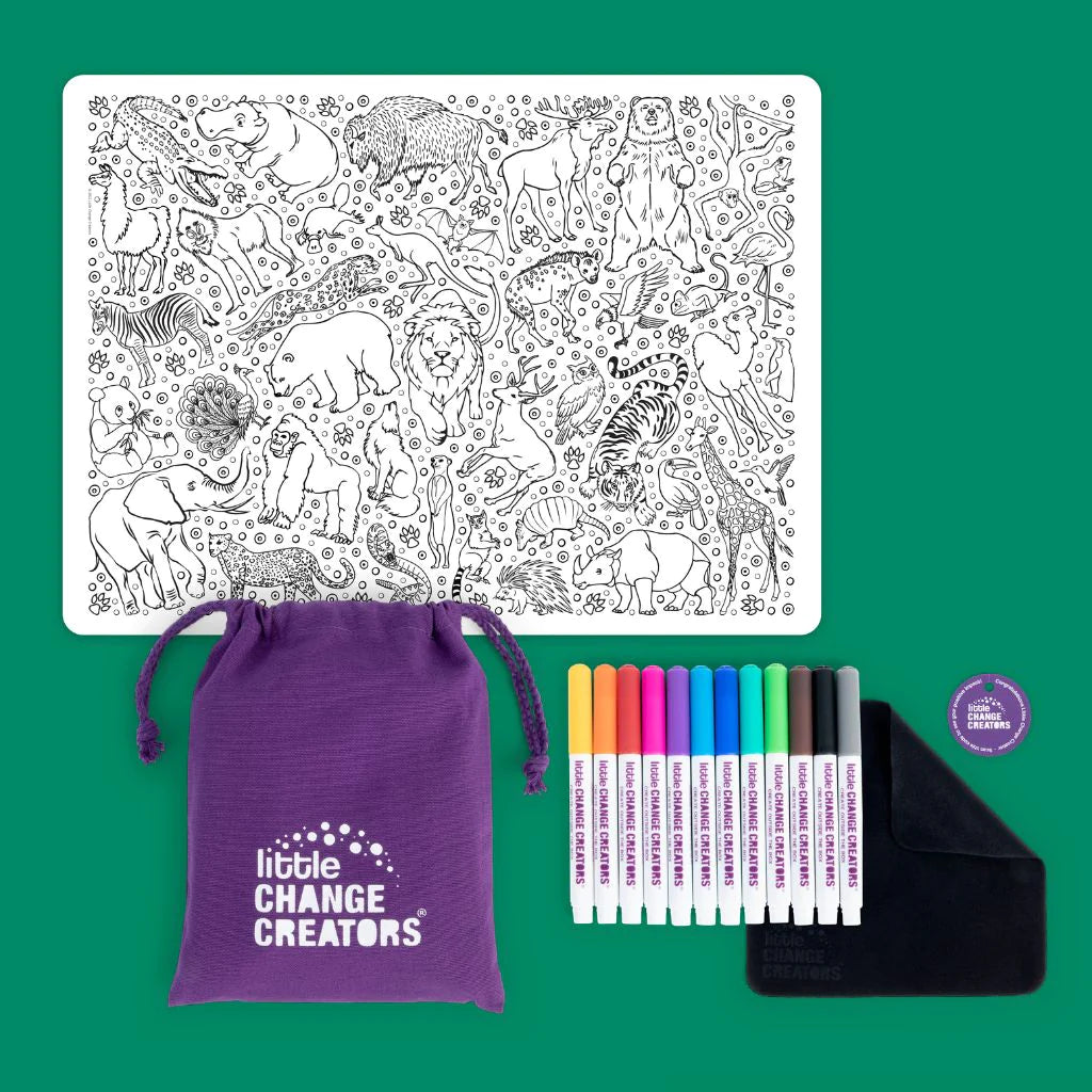 Little Change Creators - Re Fun Able Colouring Sets Safari