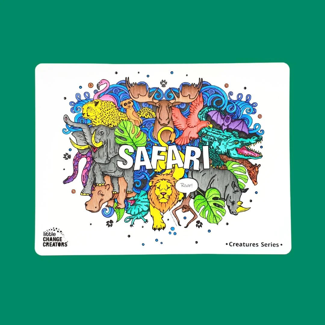 Little Change Creators - Re Fun Able Colouring Sets Safari