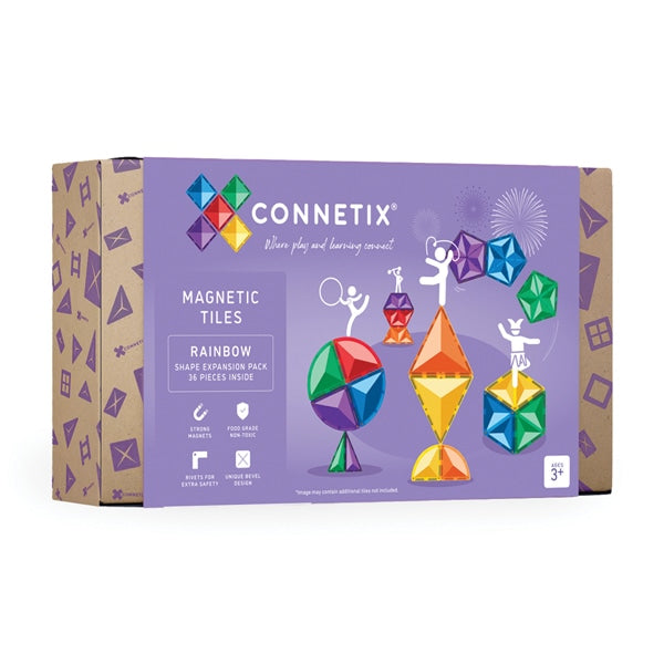 Connetix - Rainbow 36 Piece Shape Expansion Pack