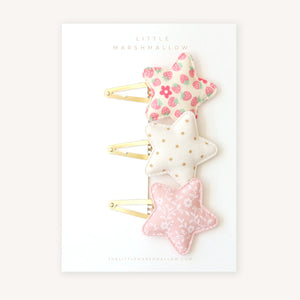 Little Marshmallow Clip - Star Clip Strawberry Dreams Set