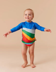 Goldie + Ace Swim Wear Bold Stripe Swim Nappy