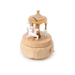 Wooderful Music Box - Exclusive Unicorn Carousel Music Box