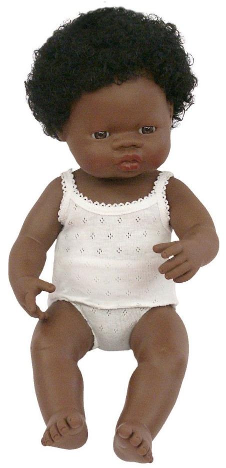 Miniland Doll Anatomically Correct Baby, African Girl 38cm