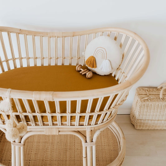 Snuggle Hunny Fitted Jersey Bassinet Sheet - Bronze