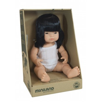 Miniland Doll Anatomically Correct Baby, Asian 38cm