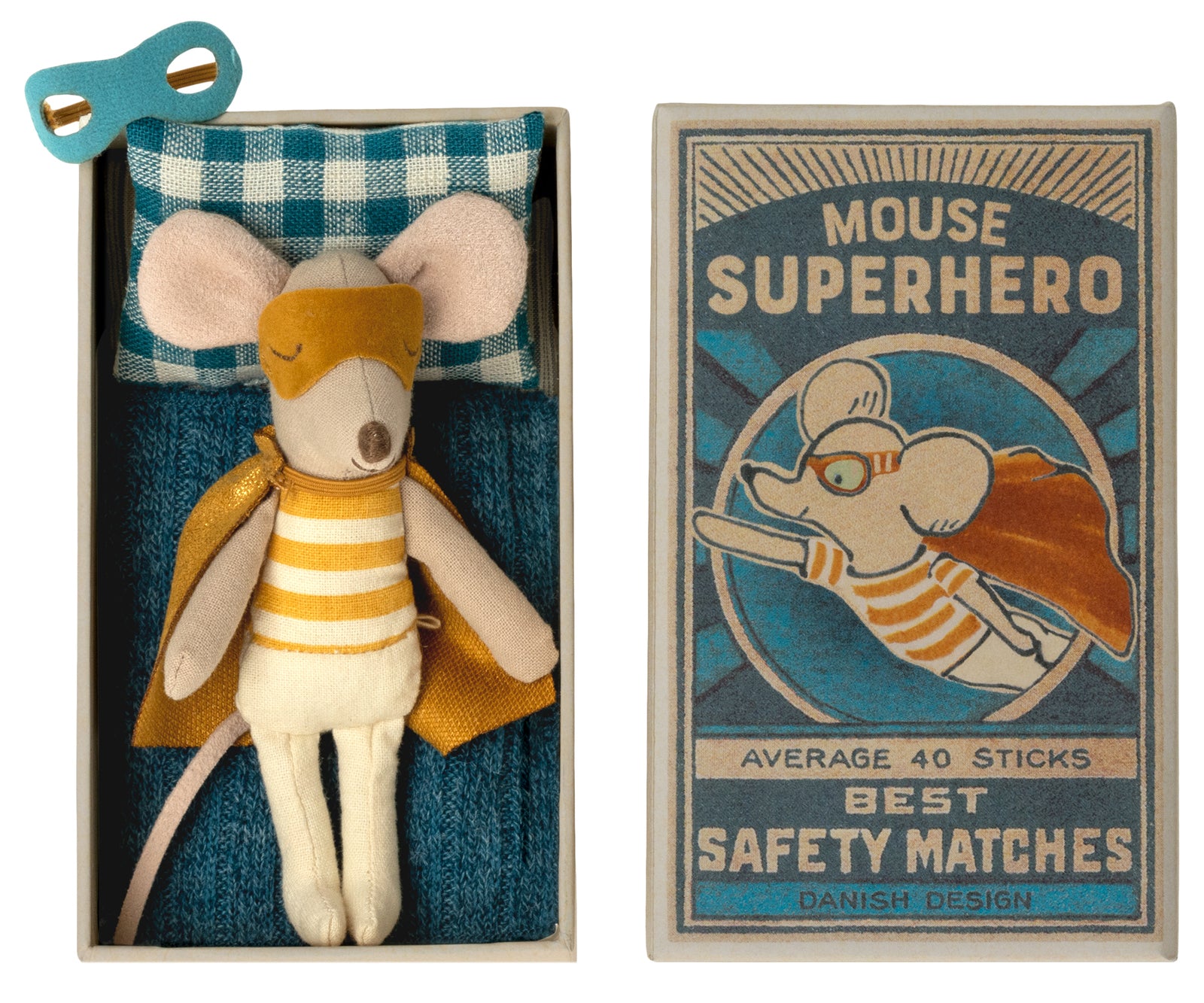 Maileg Superhero Mouse in Box