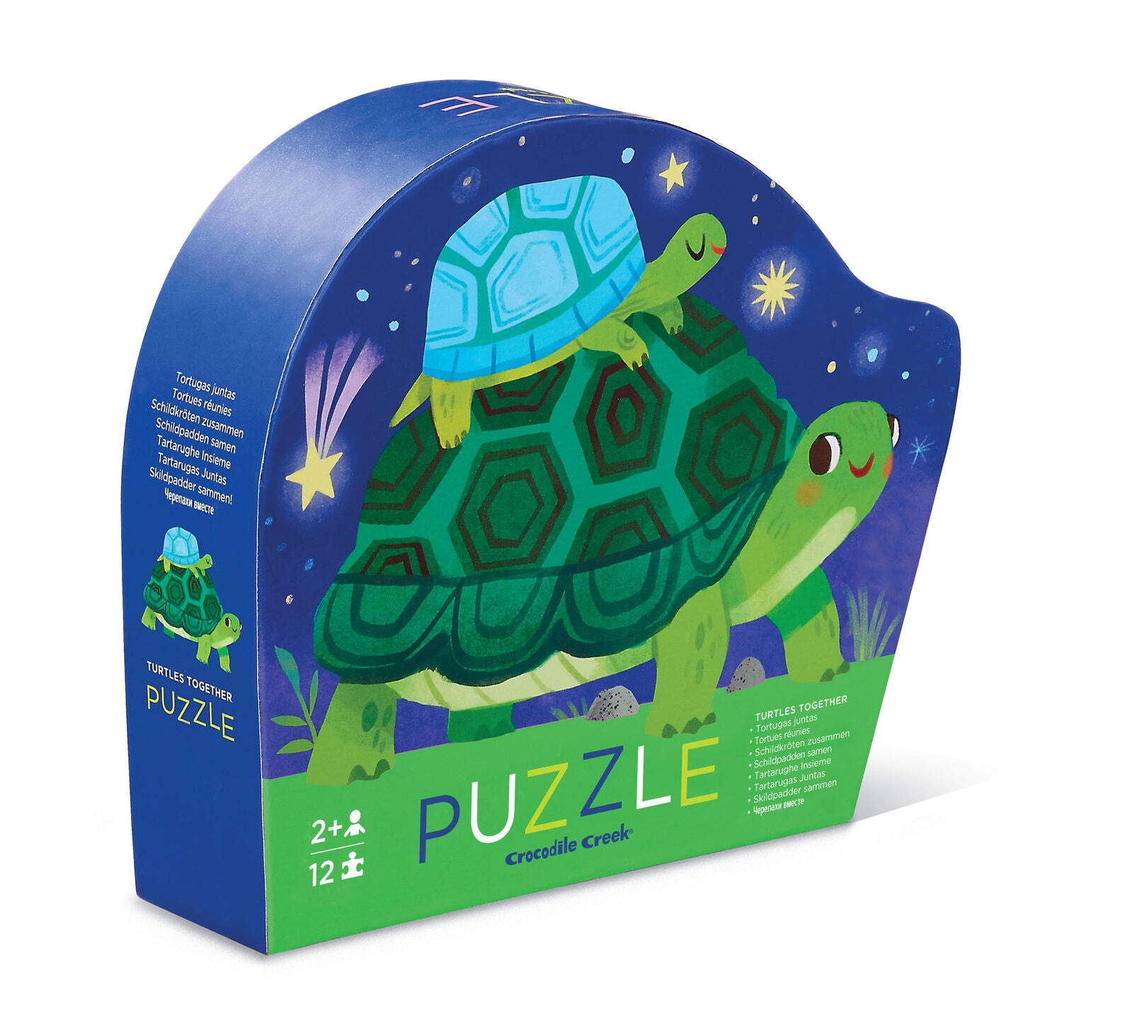 Crocodile Creek Mini Puzzle 12pce - Turtles Together