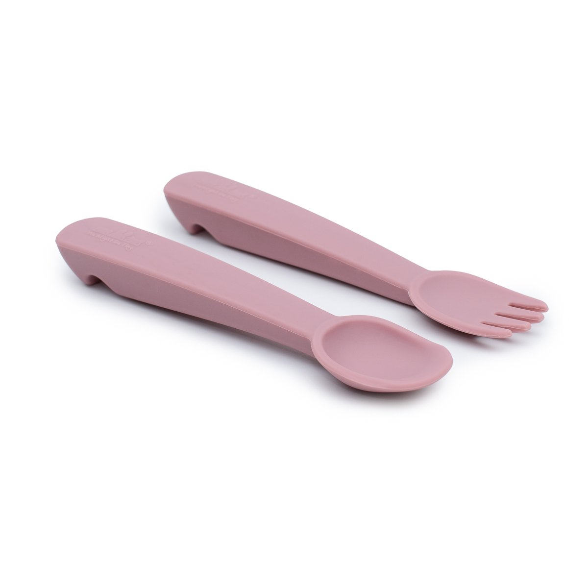 We Might Be Tiny Feedie Fork & Spoon. Dusty Rose