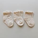 Susukoshi Organic Socks Pattern (3 pack)