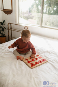 QToys Toddler Knob Shape Puzzle