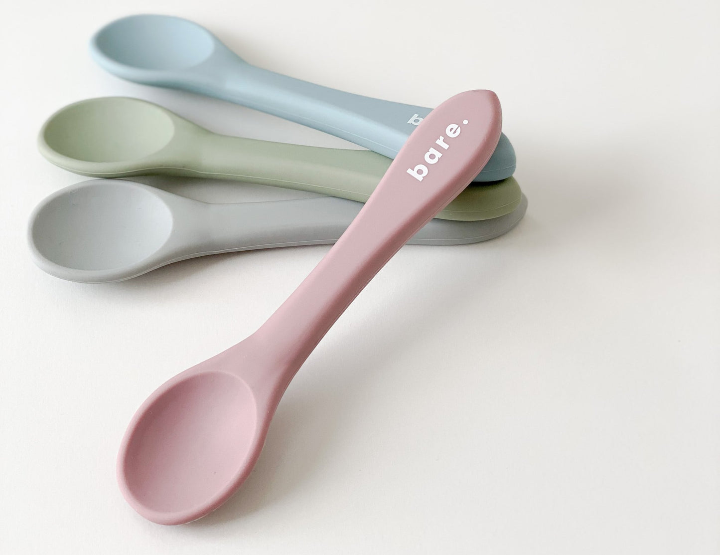 bare. Silicone Spoon.  Dusty Pink