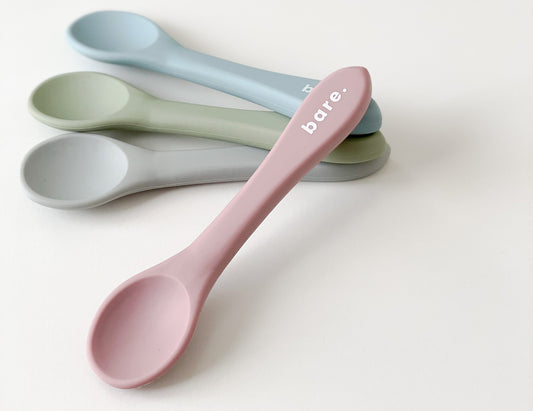 bare. Silicone Spoon.  Dusty Pink