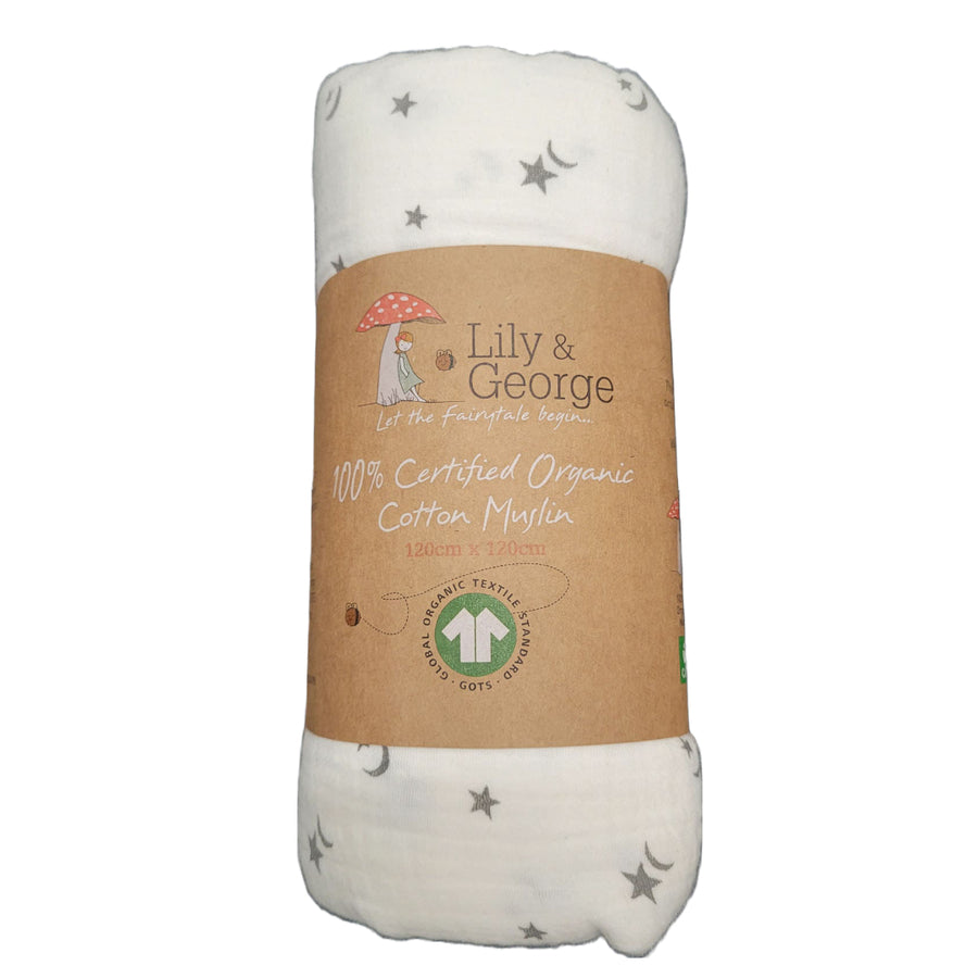 Lily & George 100% Organic Cotton Muslin