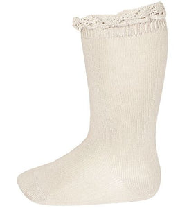 Condor - Knee High Elastic at top with Lace Edge 2409/2 COL 304