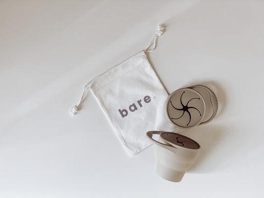 bare. Silicone Snacky Cup - Taupe