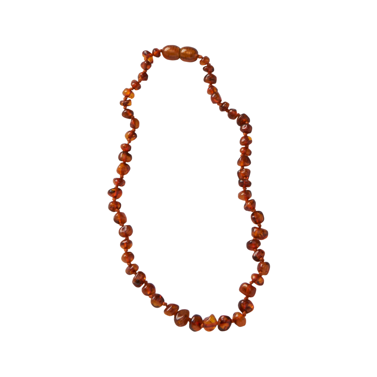 Nature Baby Amber Teething Necklace - Cognac and Amber