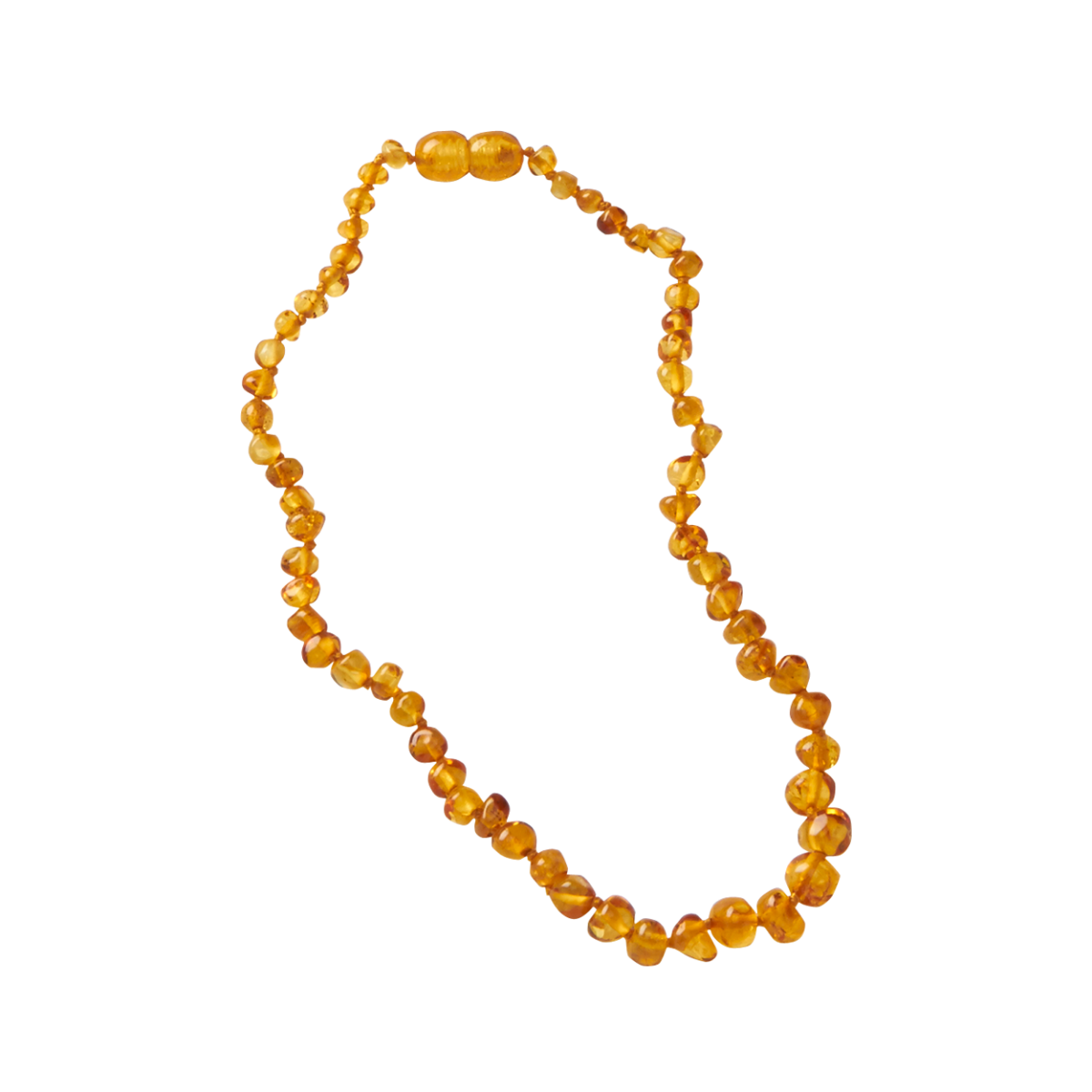 Nature Baby Amber Teething Necklace - Cognac and Amber