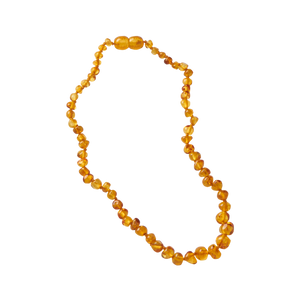 Nature Baby Amber Teething Necklace - Cognac and Amber