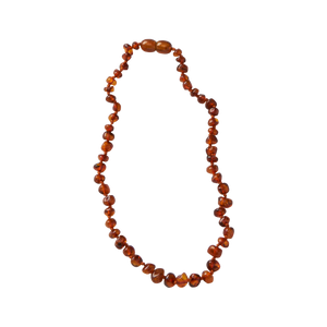 Nature Baby Amber Teething Necklace - Cognac and Amber