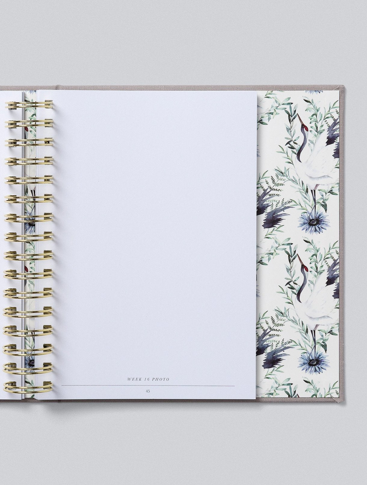 Write To Me - Bump.  My Pregnancy Journal - Light Grey