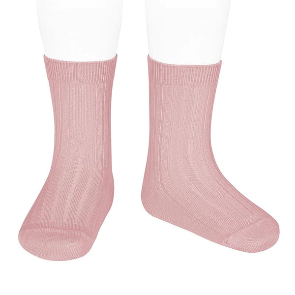 Condor - Ribbed Ankle Socks. Rosa Palo 2016/4 COL 526